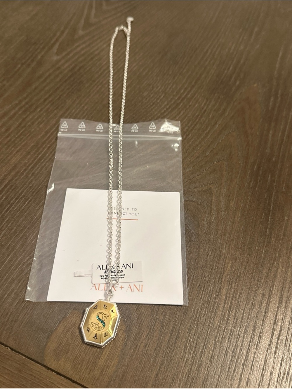 Alex And Ani Harry Potter Slytherin Locket Necklace 20”-22” New Sold Out - Picture 7 of 7